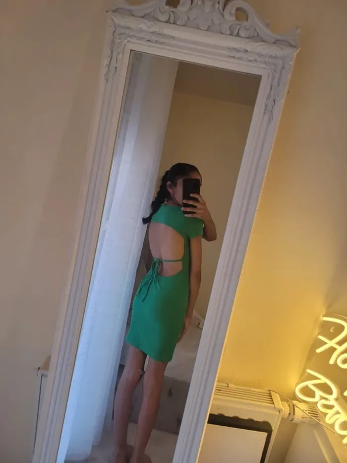 Robe verte fille - photo numéro 2