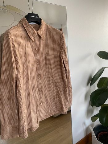Chemise à carreaux Mango