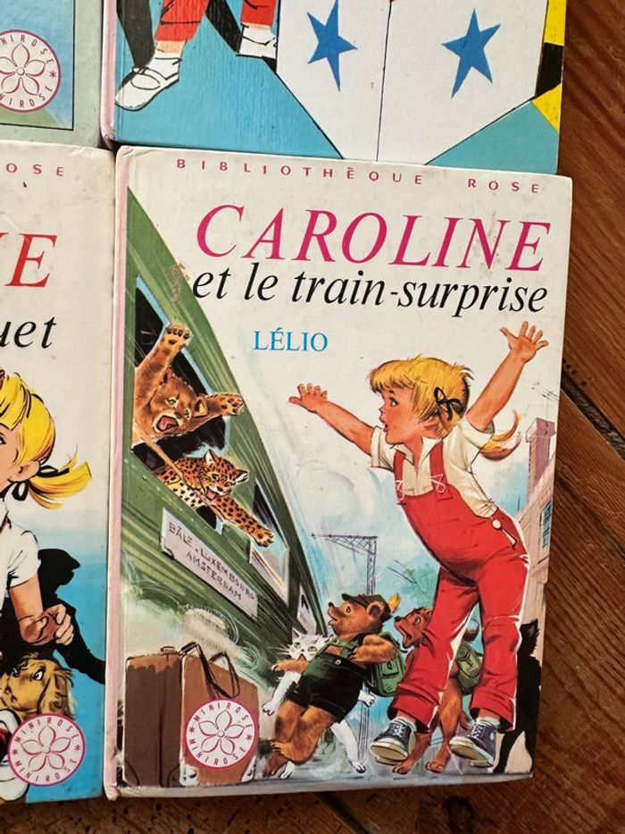 Lot de 7 livres Caroline romans histoires Bibliothèque rose anciens vintage Pierre Probst - photo numéro 3