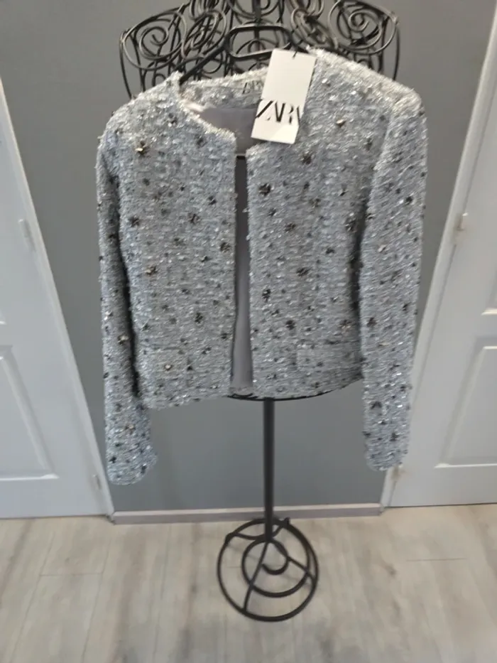 Blazer sequins zara - photo numéro 2