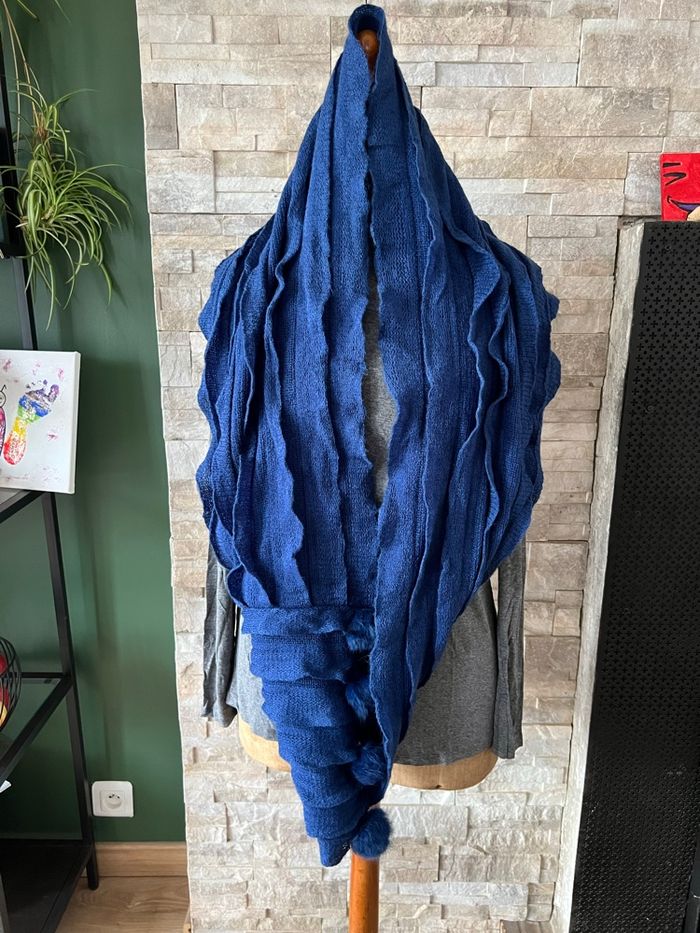 Snood bleu - photo numéro 2
