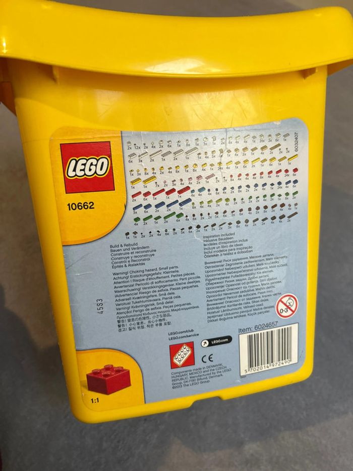 Caisse boîte lego VIDE 10662 couleur jaune - photo numéro 11