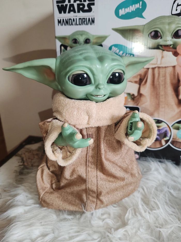 Star wars grogu animé et figurine Yoda - photo numéro 7