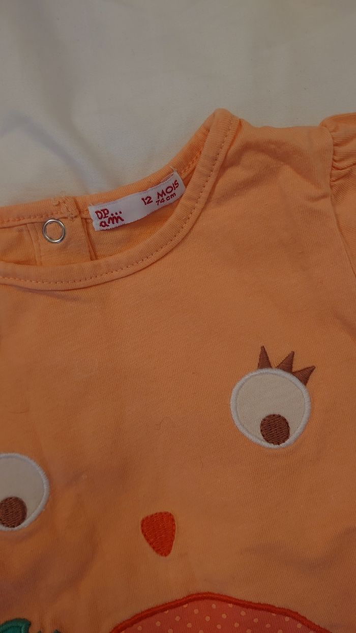 Tee shirt orange DPAM - photo numéro 2