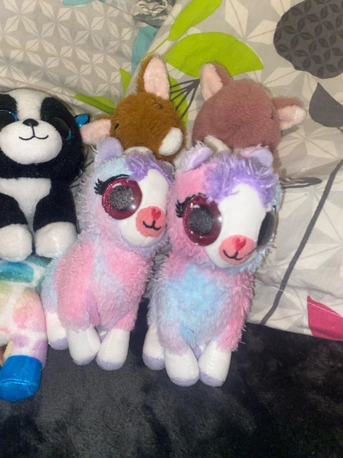 Lot de trois paires de doudous jumeaux/peluche pour jumelles - photo numéro 3