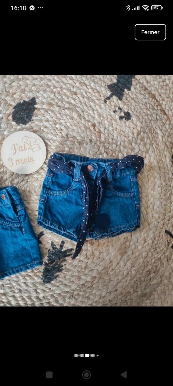 Salopette+ short 3 mois - photo numéro 3