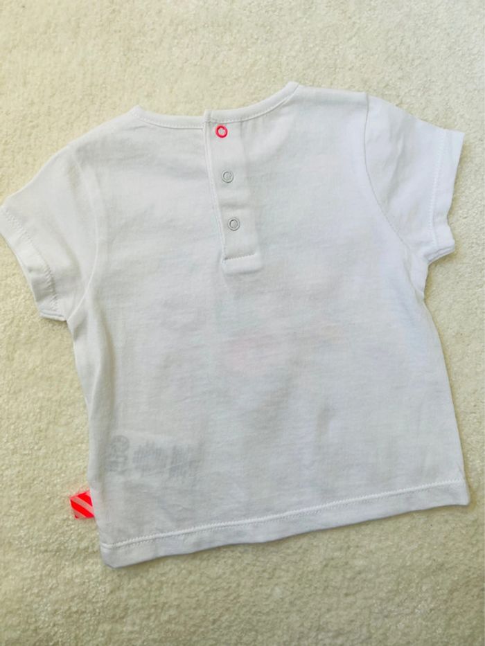 T-shirt blanc billieblush 6 mois ornements - photo numéro 3