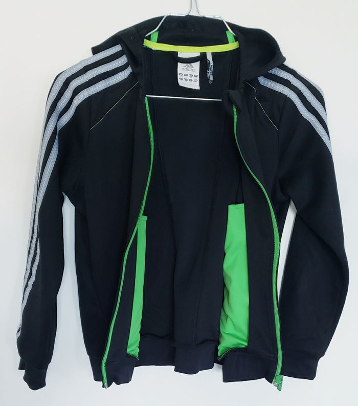 Sweat de Sport Adidas ClimaLite pour Garçon 10 ans - 140 cm - photo numéro 2