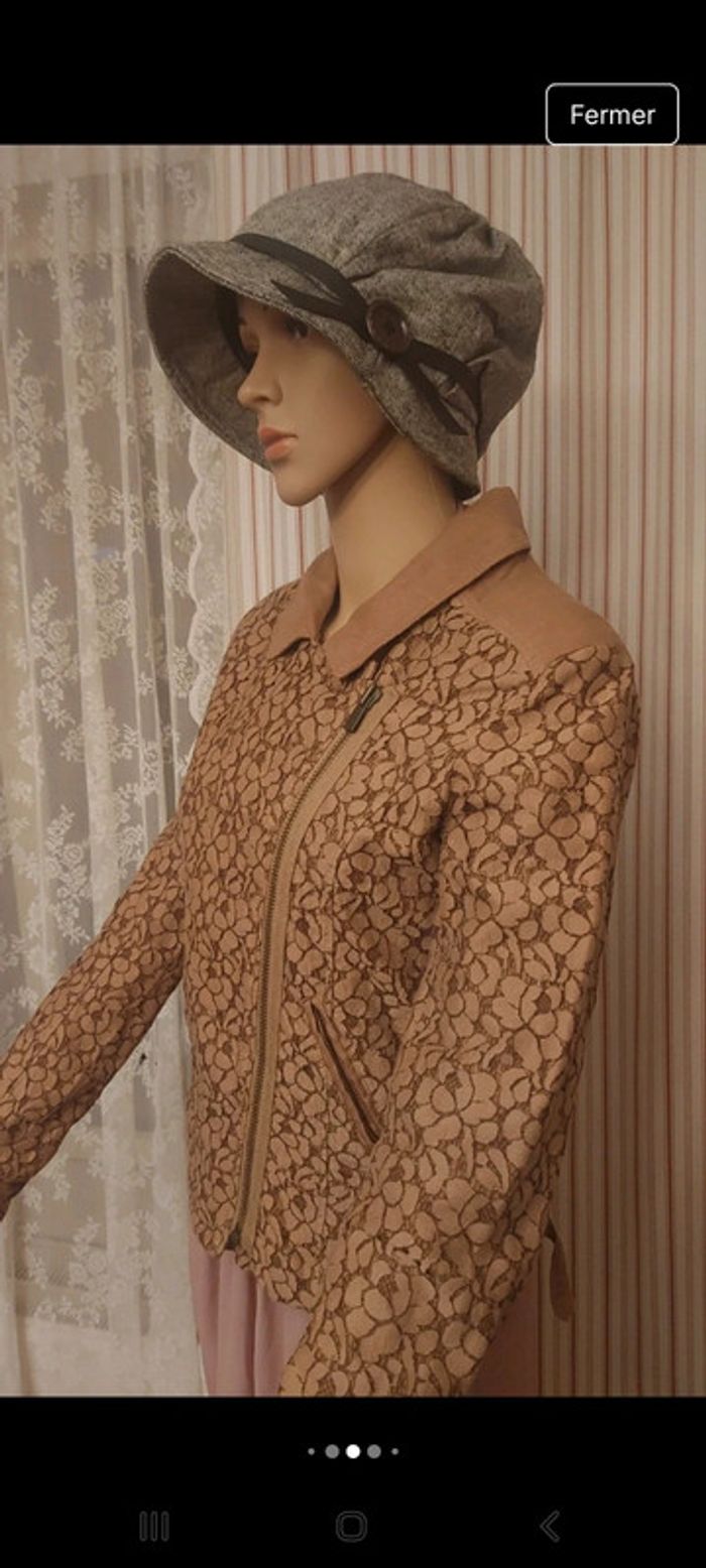 Veste style perfecto IKKS T 38 Lin/coton - photo numéro 4
