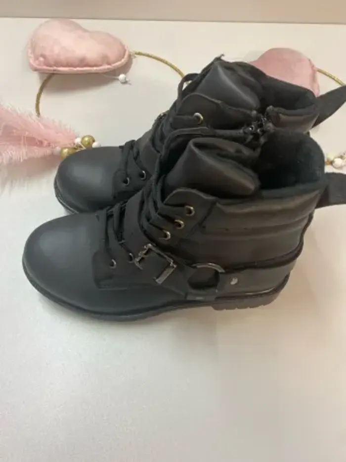 Bottines fille - neuf - noire - Defacto - Taille 34 - photo numéro 4