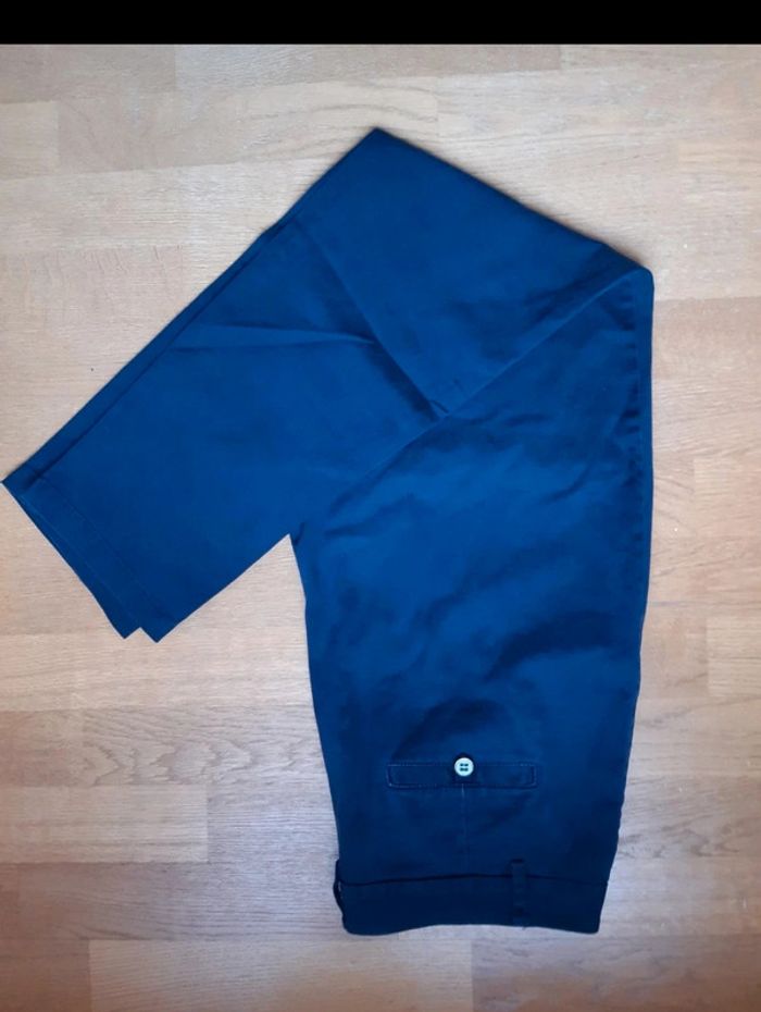 Pantalon bleu marine Benetton - photo numéro 2