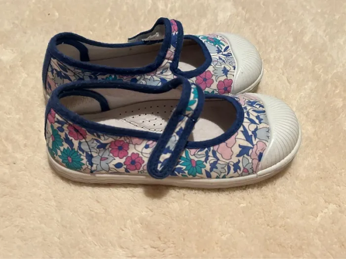 Chaussures liberty toile Jacadi fille 25 Tbe - photo numéro 2