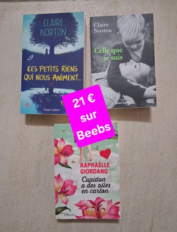 3 romans Claire Norton et Raphaëlle Giordano - Grand format 