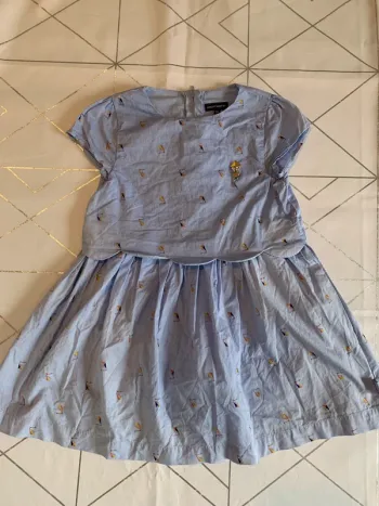 Jolie robe bleu Sergent Major 4 ans