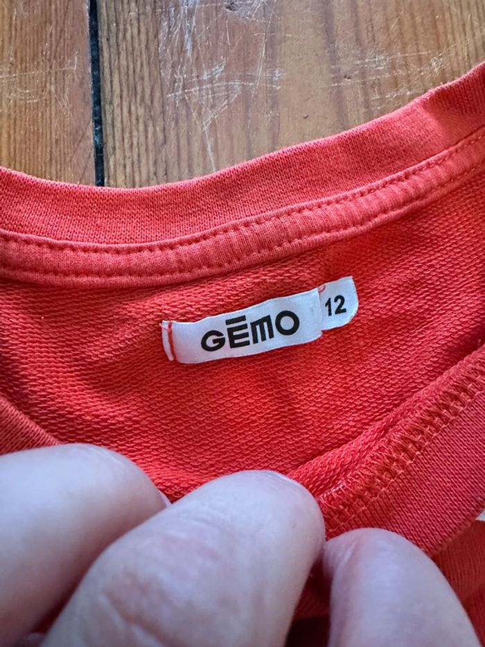 Pull gemo coeur blanc 12a - photo numéro 3