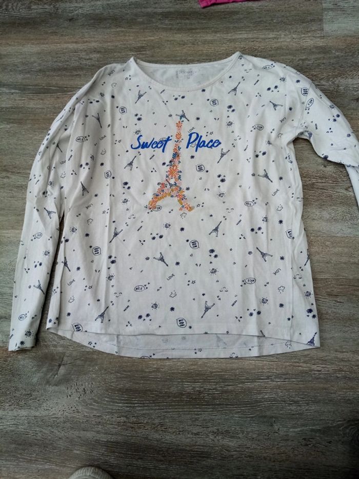 T shirt manche longue Paris 12A