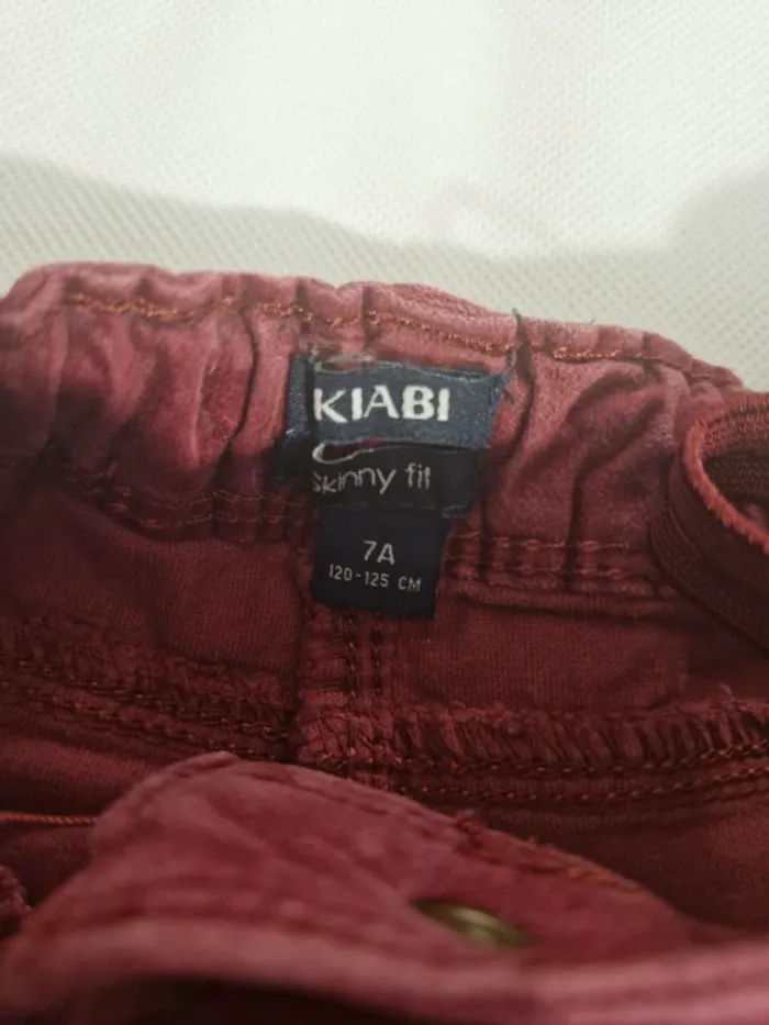 Pantalon jeans skinny en velours 7 ans 120-125 cm Kiabi - photo numéro 2