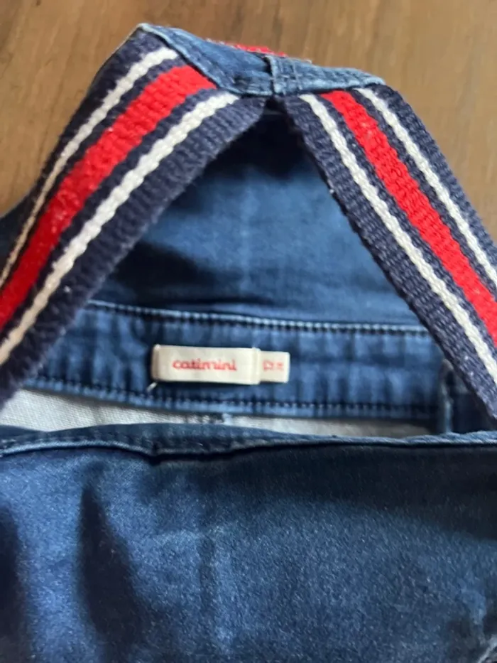 Salopette jeans catimini 12 mois - photo numéro 5