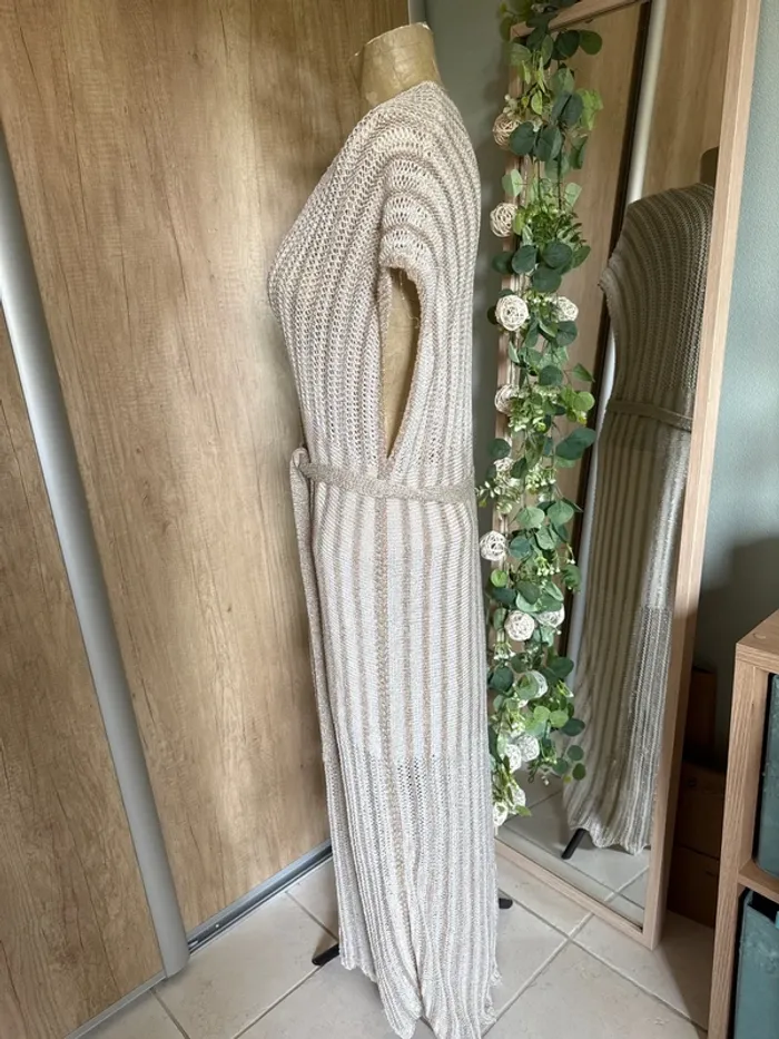 Magnifique robe longue en maille et lurexfemme - photo numéro 3