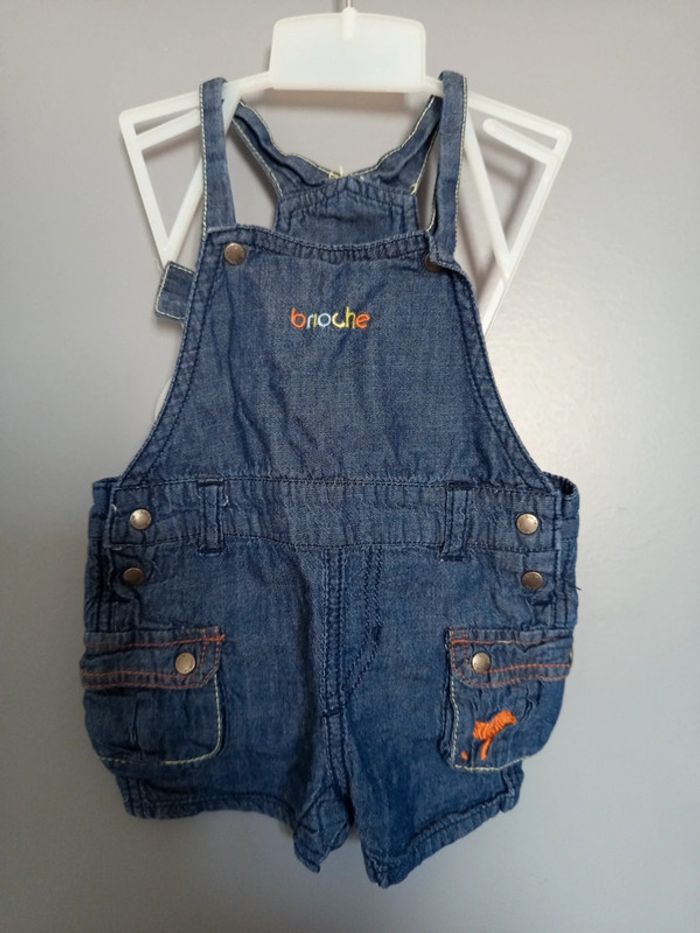 Salopette short 3 mois