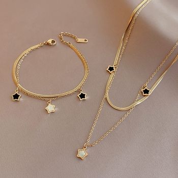 Ensemble de bijoux acier inoxydable neuf
