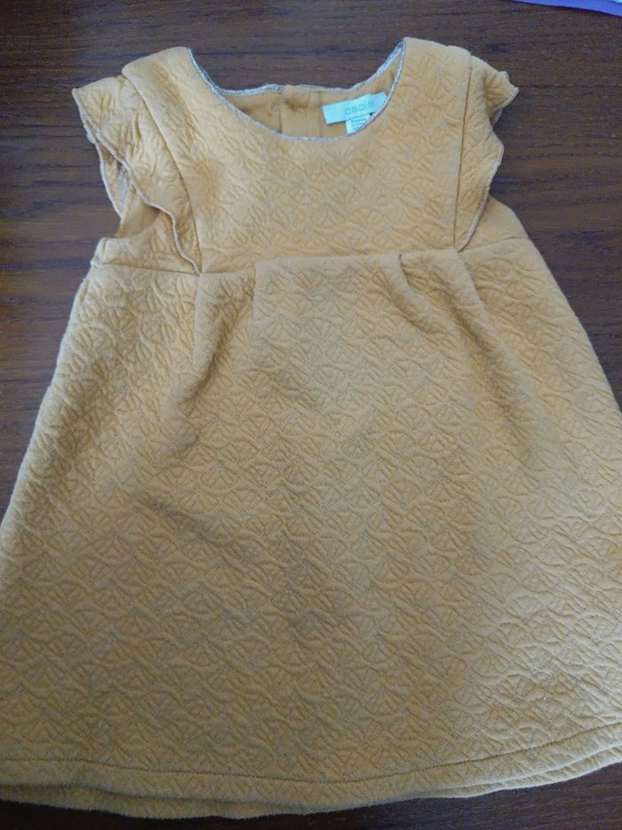 Robe Obaibi jaune moutarde