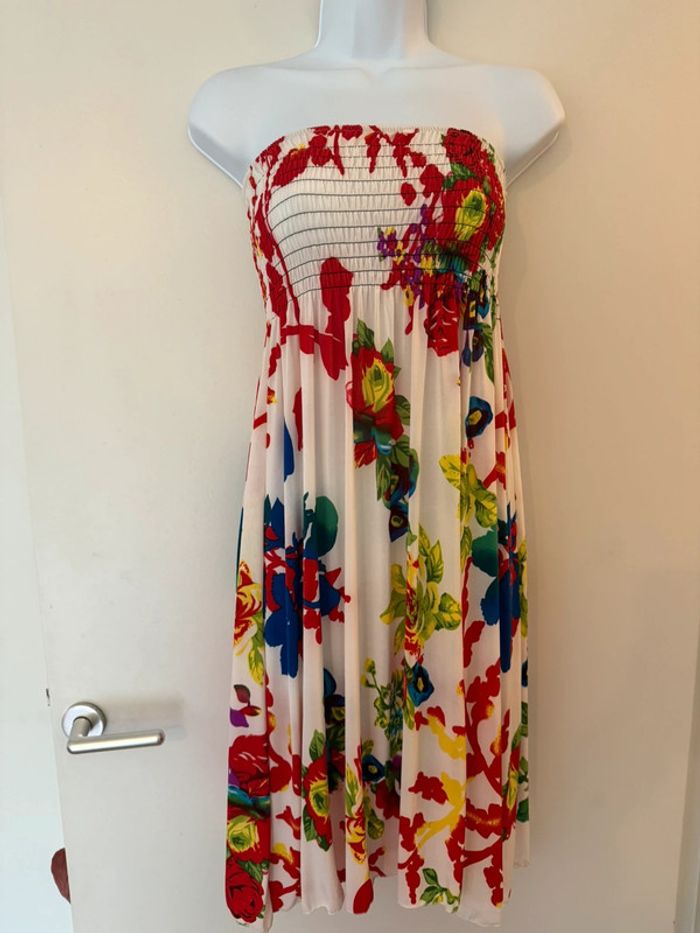 Robe d’été bustier fleurie Fashion