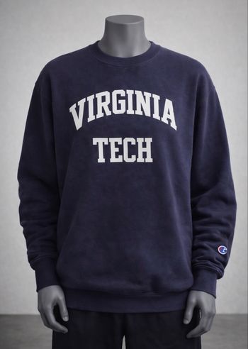 Sweat Champion Virginia Tech style campus américain vintage
