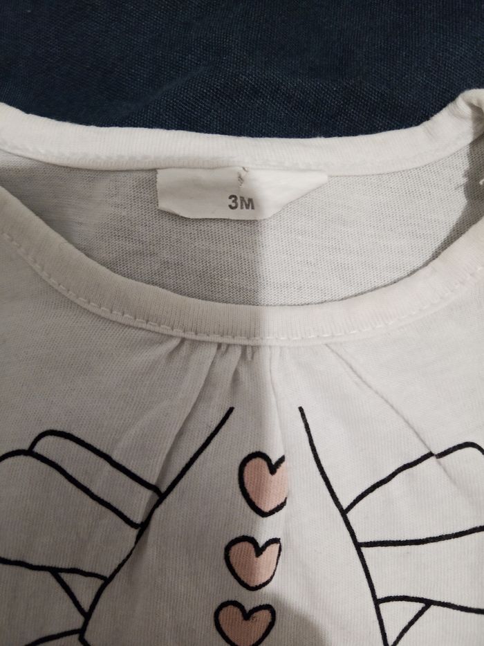 T-shirt ML "fée" _ 3 mois - photo numéro 3