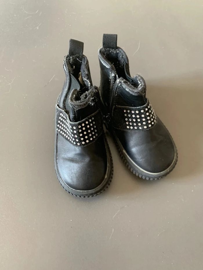 Botte noir fille taille 20 - photo numéro 2