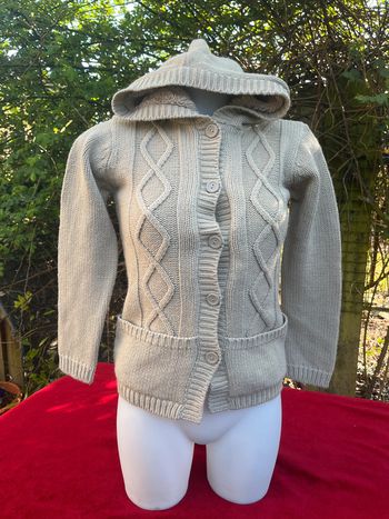 Veste 10 ans  fille torsadé fourrer pilou pilou vintage