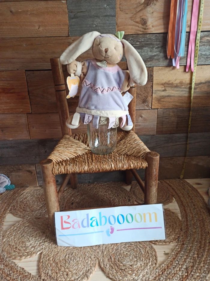 Doudou marionnette lapin indien doudou et compagnie tbe