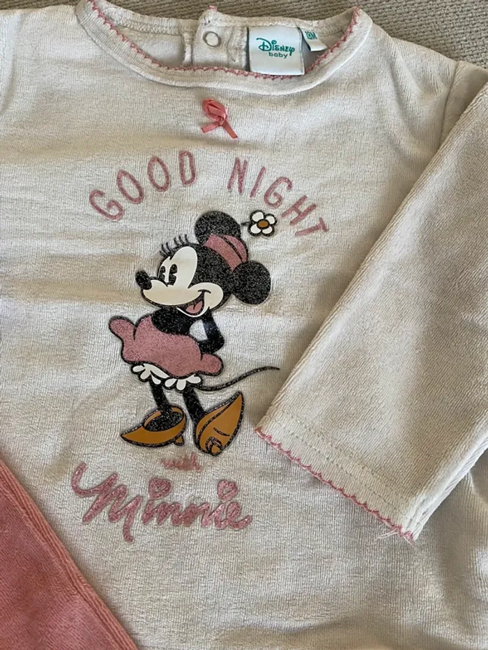 Pyjama 2 pièces Disney 18 mois Minnie - photo numéro 2