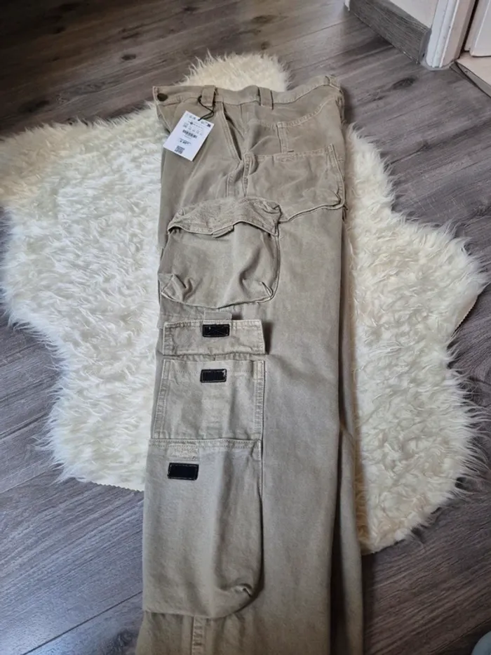 Pantalon baggy multifonction T. 36 Bershka - photo numéro 8