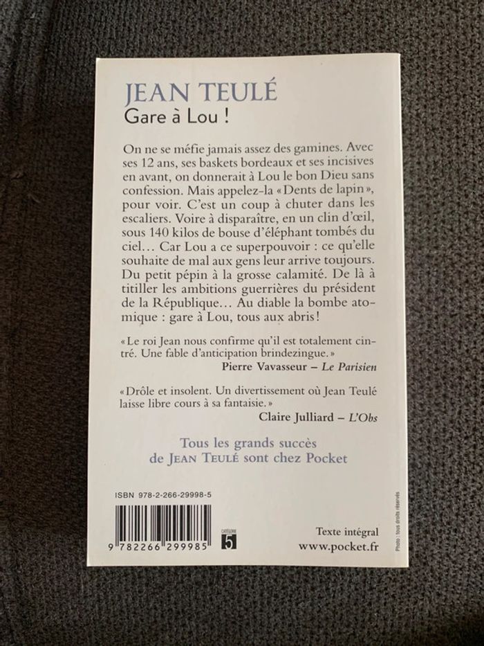 Livre Gare à Lou ! Jean Teulé - photo numéro 2