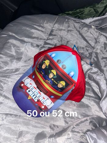 Casquette fireman sam le pompier 