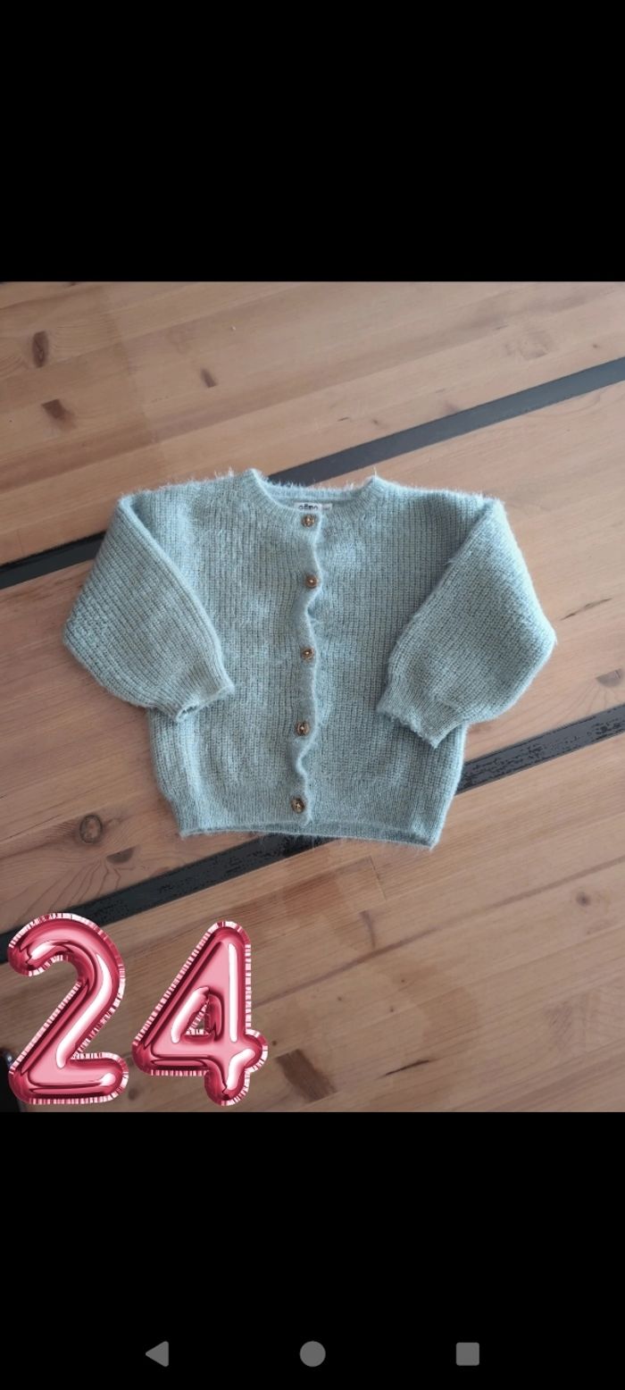 Gilet en laine fille 24 mois