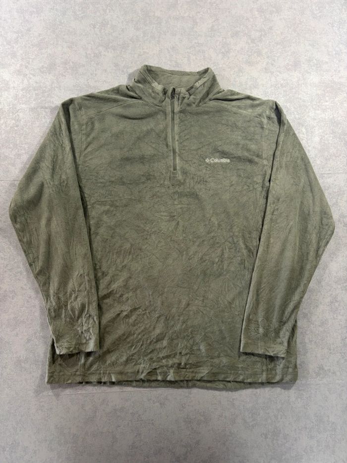 Polaire 1/4 Zip / Quarter zip Columbia Vert clair Taille XL
