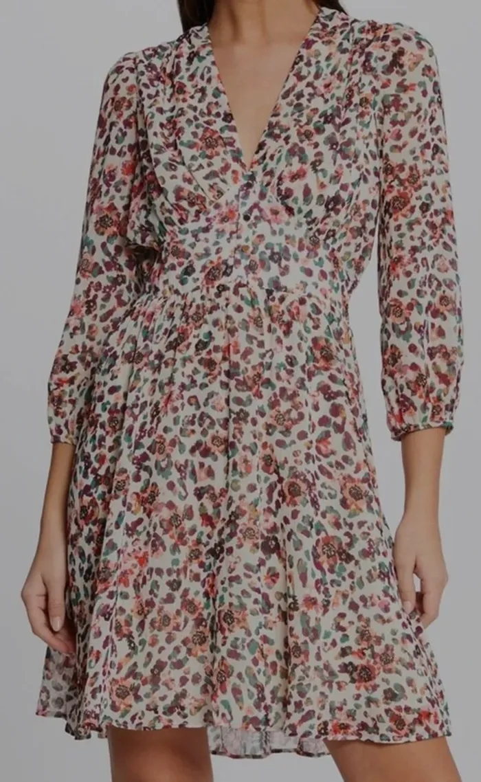 Robe trapèze multicolore, taille 36, Morgan - photo numéro 3