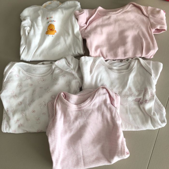 Lot de 5 bodies fille 3 mois