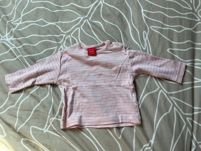 tee shirt rayé bebe fille TEX 3 mois