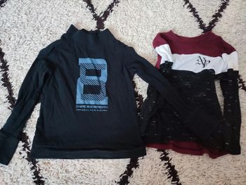 Col roulé + haut pour jardinage taille 5 ans