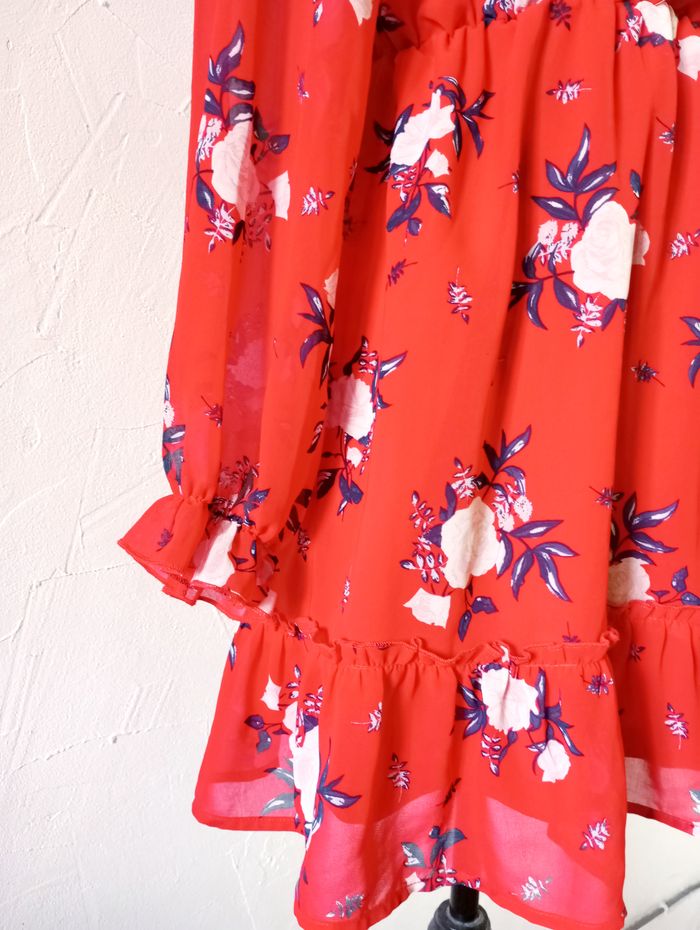 🌸 robe en mousseline, lacée dans le dos, H&M, taille 38 - photo numéro 2