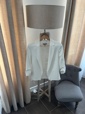 Veste blanc casse H&M femme taille 34