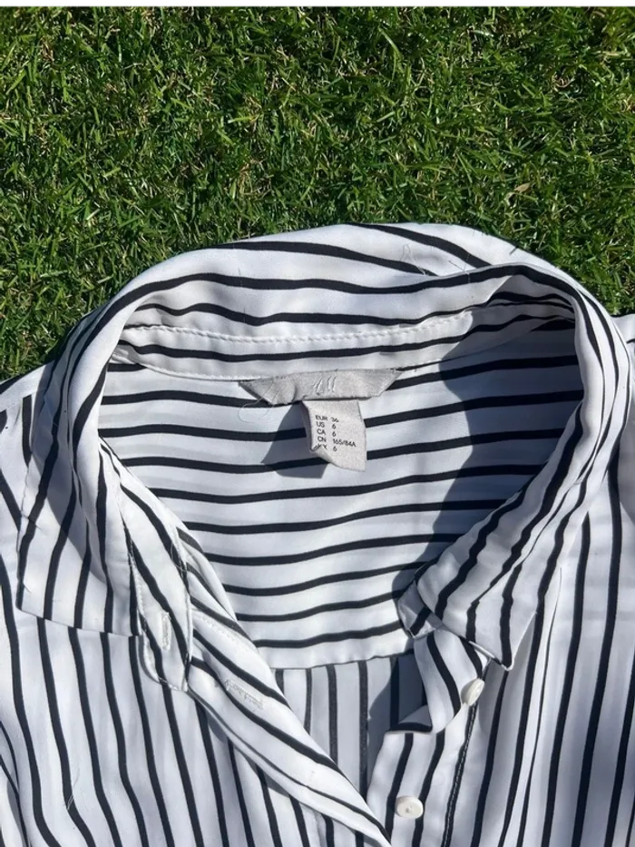 H&M chemise a rayures  - taille 36 - photo numéro 3