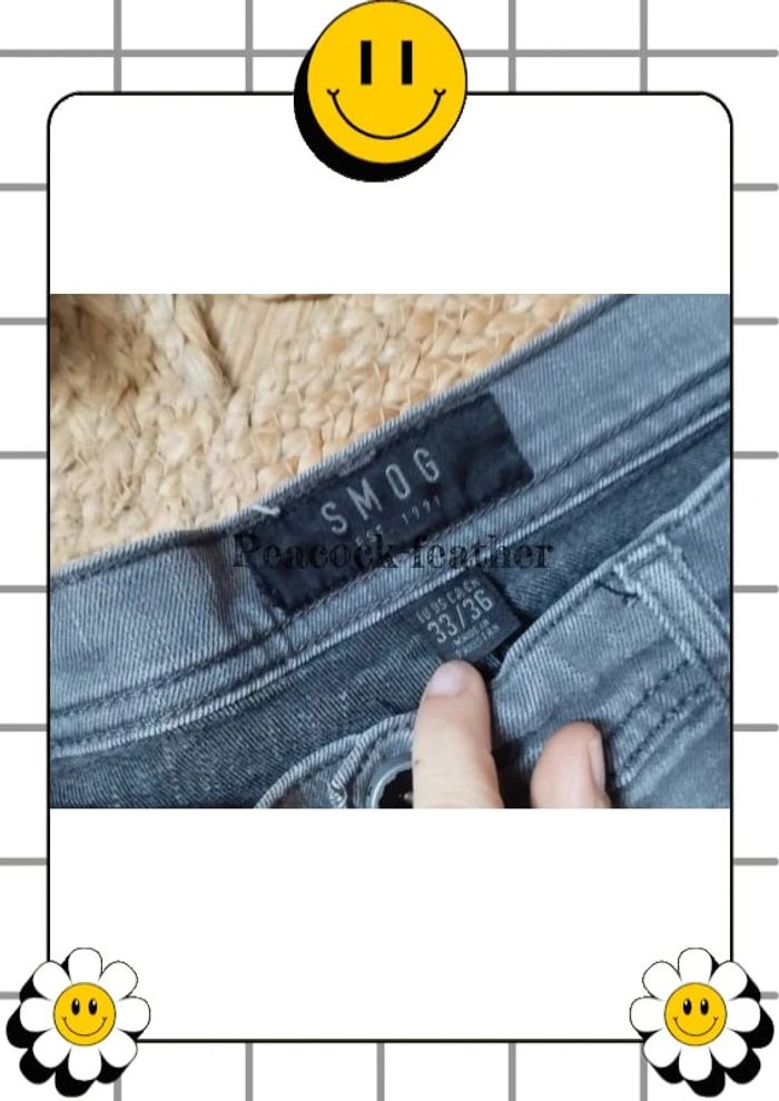 Jean gris smog 40 homme - photo numéro 4