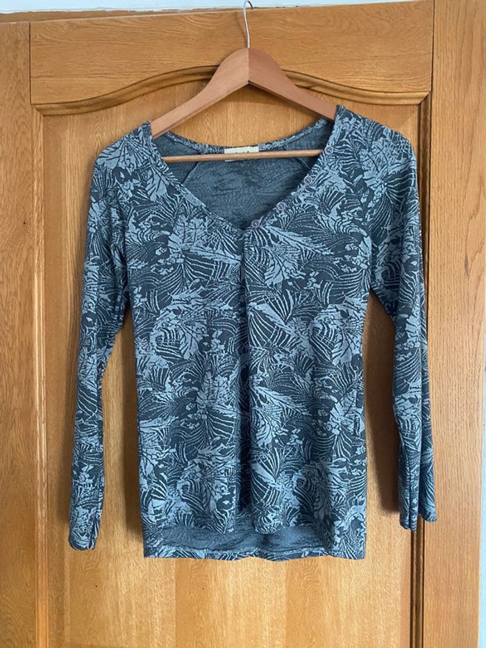Pull col V Jovial (gris), S / 36 / 8