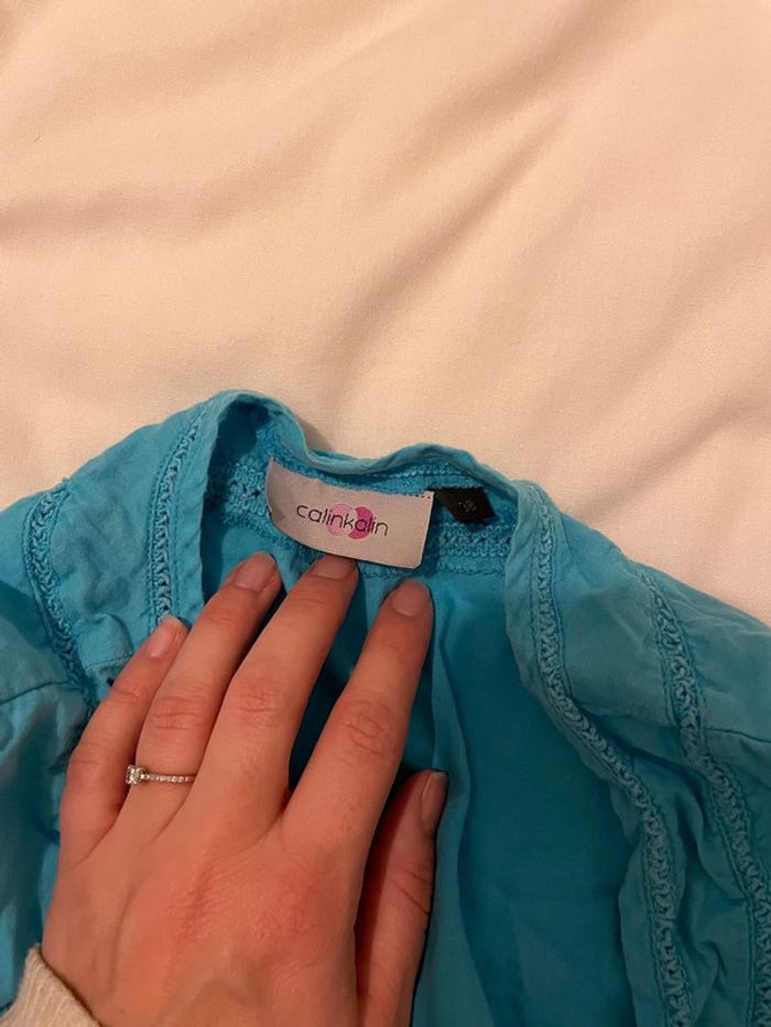 Tunique de grossesse bleu turquoise - photo numéro 3