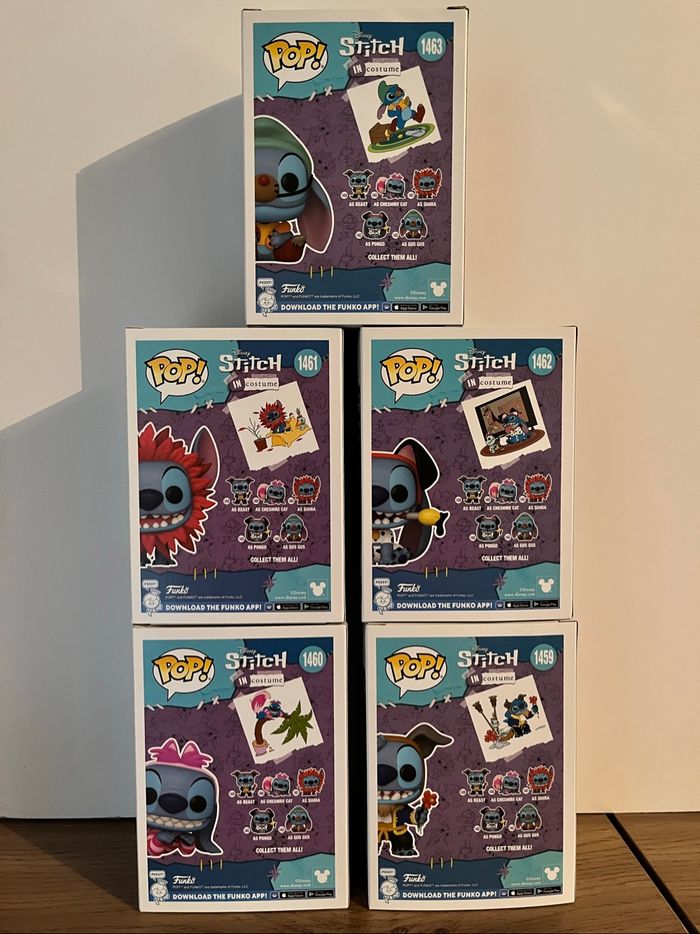 Lot 5 figurines Funko Pop Stitch costume - photo numéro 3