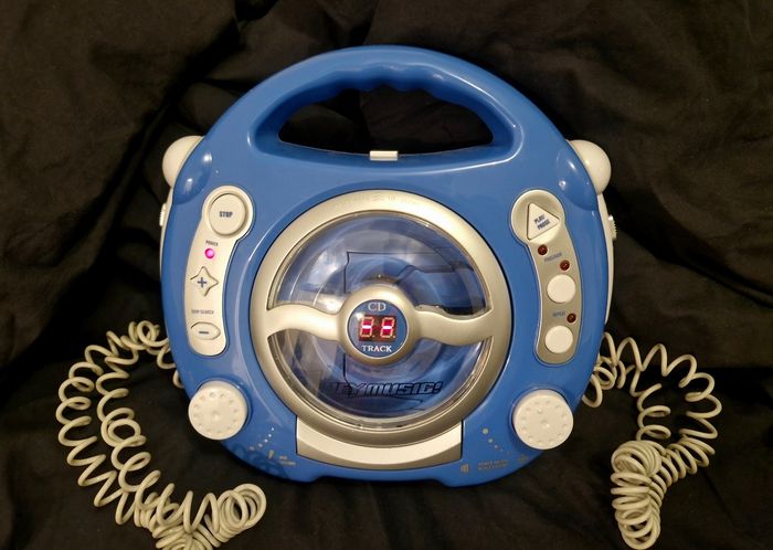 Lecteur CD 2 micros : Bleu - Hey Music - photo numéro 2